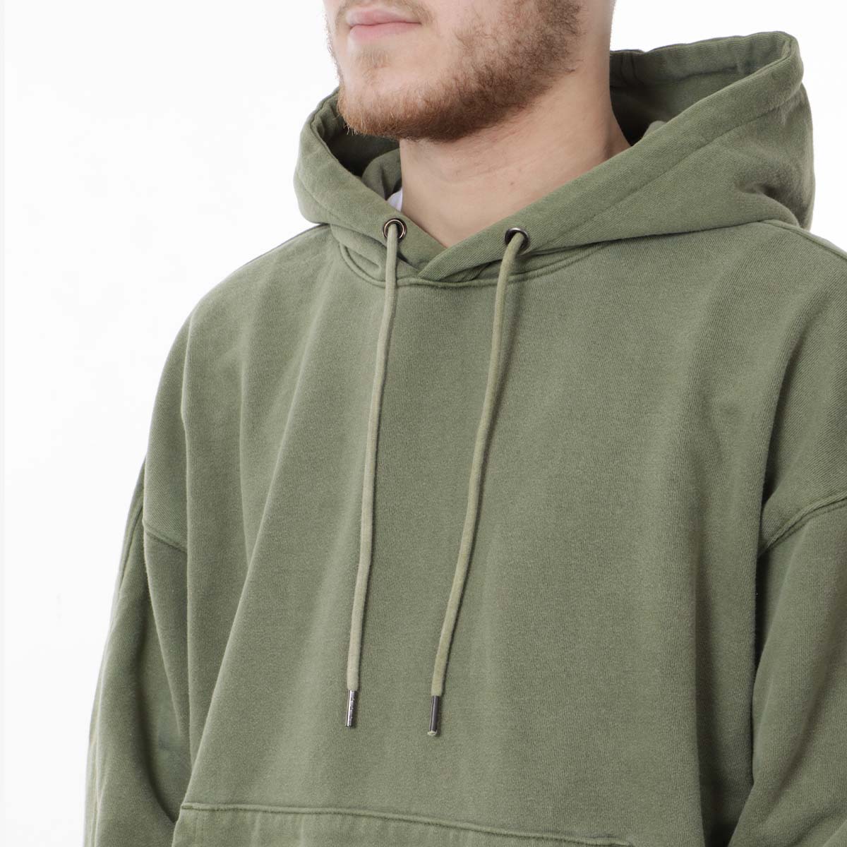 main FrizmWORKS OG Pigment Dyeing Hoodie, Green, Detail Shot 2