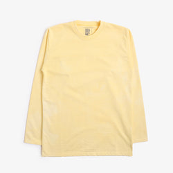 thumbnail Good Measure M-5 Heavyweight Long Sleeve T-shirt, Limoncello, Detail Shot 1