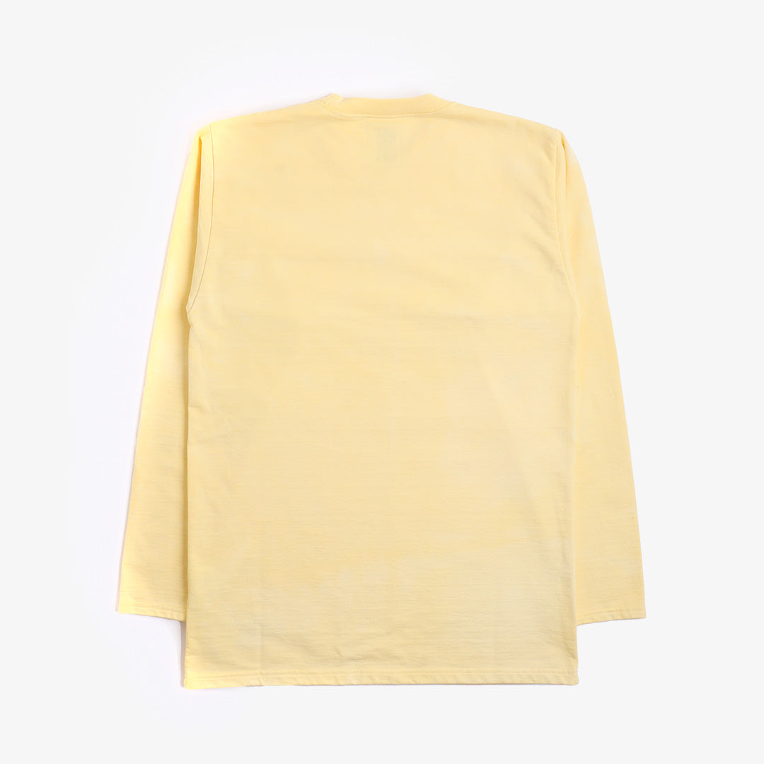 main Good Measure M-5 Heavyweight Long Sleeve T-shirt, Limoncello, Detail Shot 3