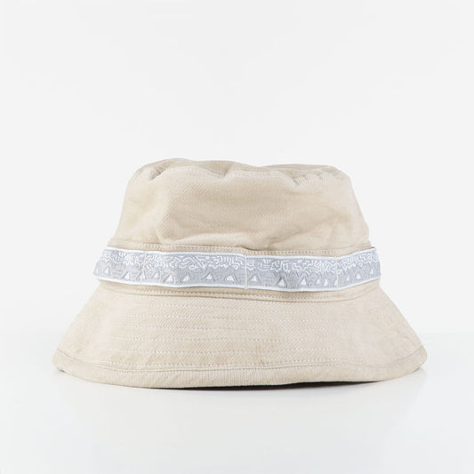 Gramicci x And Wander JQ Tape Corduroy Hat, Beige, Detail Shot 1