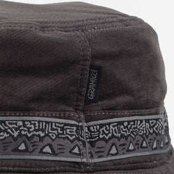 thumbnail Gramicci x And Wander JQ Tape Corduroy Hat, Charcoal, Detail Shot 2