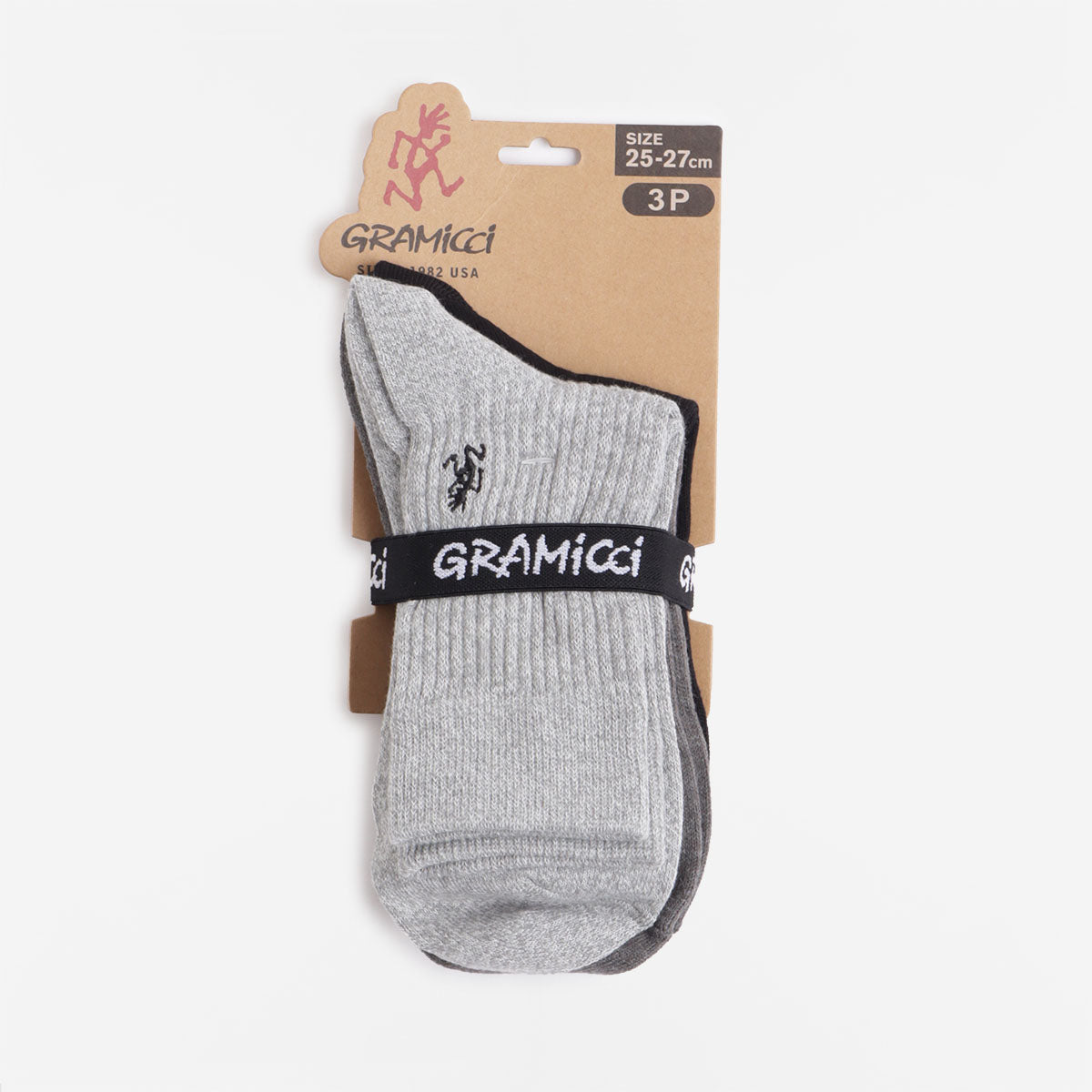 main Gramicci Basic Crew Socks, Multi-colour, Detail Shot 2