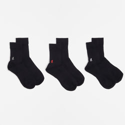 thumbnail Gramicci Basic Crew Socks, Black, Detail Shot 1