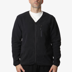 thumbnail Gramicci Fleece Cardigan Zip-Up, Black, Detail Shot 1