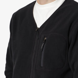 thumbnail Gramicci Fleece Cardigan Zip-Up, Black, Detail Shot 2