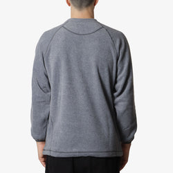 thumbnail Gramicci Fleece Raglan Crew Sweatshirt, Heather Charcoal, Detail Shot 3