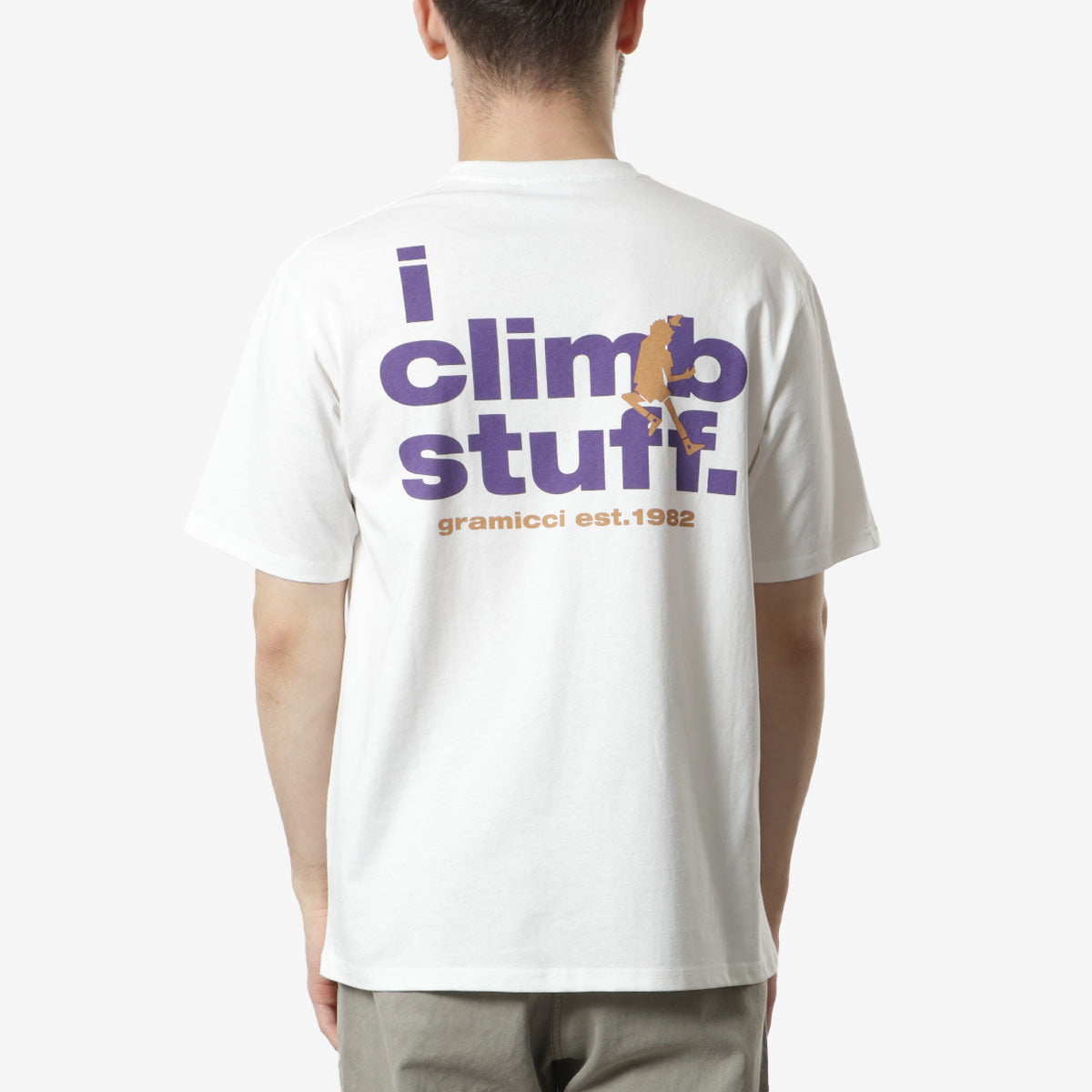 main Gramicci I Climb Stuff T-Shirt, White, Detail Shot 2