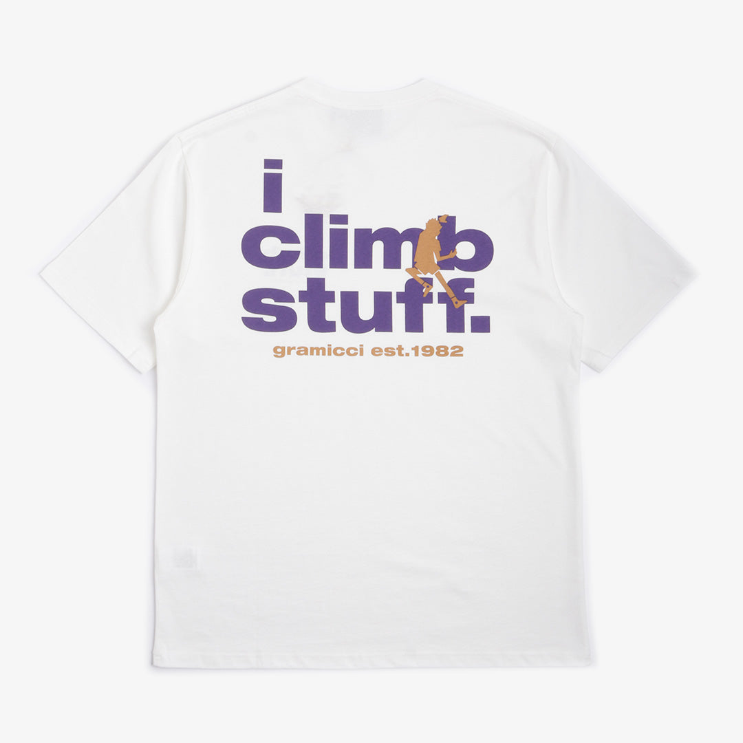 main Gramicci I Climb Stuff T-Shirt, White, Detail Shot 7