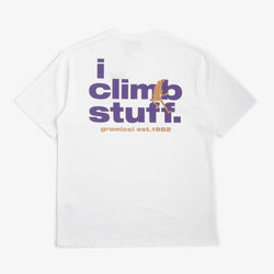 thumbnail Gramicci I Climb Stuff T-Shirt, White, Detail Shot 7