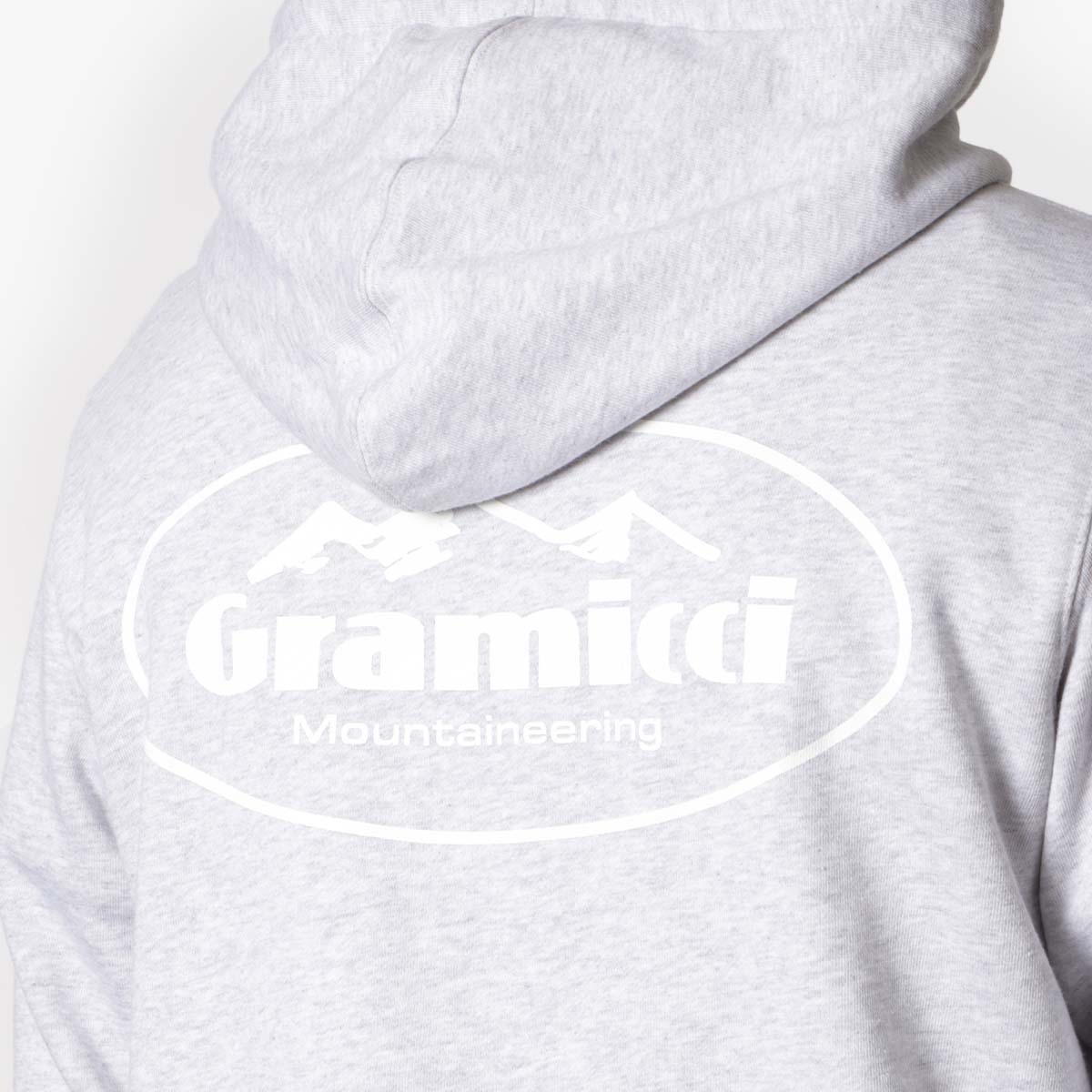 Gramicci Mountaineering Hoodie, Grey Heather, Detail Shot 4