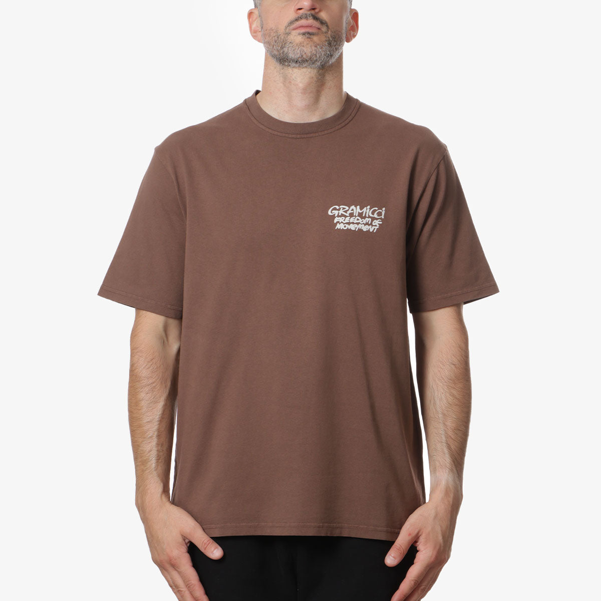 Gramicci Napping Climber T-Shirt, Pigment Brown, Detail Shot 2