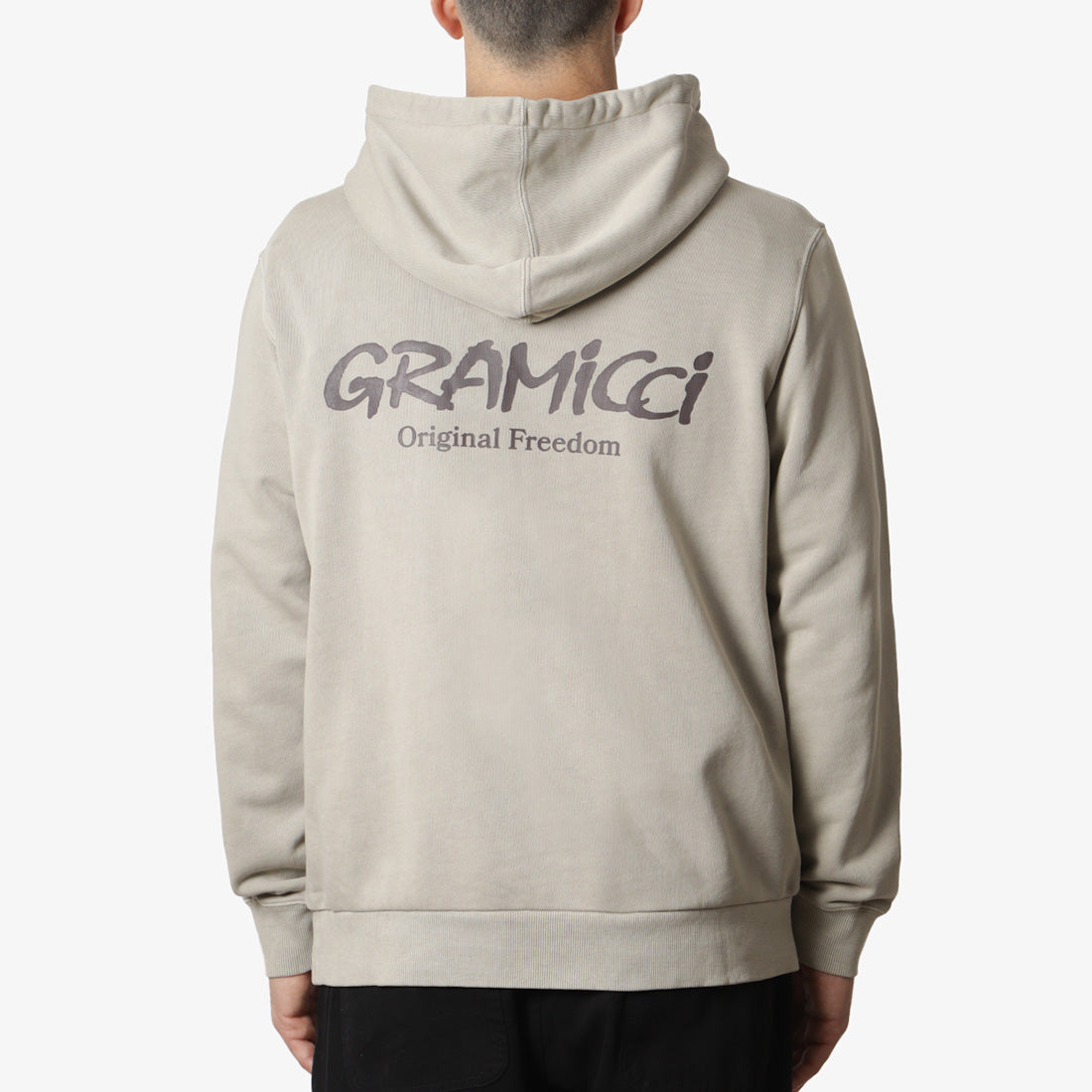 Gramicci Original Freedom Hoodie, Pigment Oat, Detail Shot 1