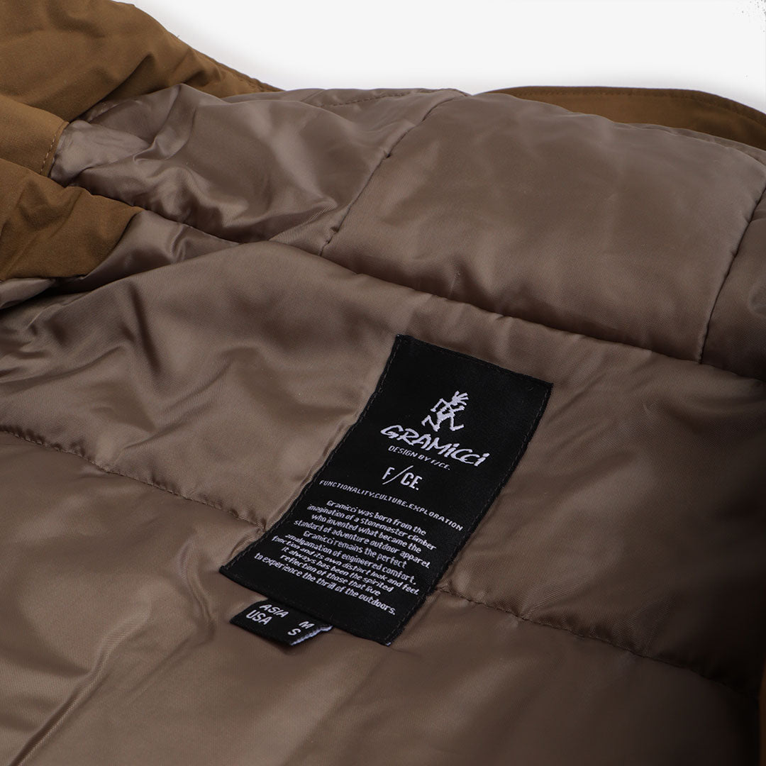 main Gramicci by F CE. Military Padding Blouson, Coyote, Detail Shot 6