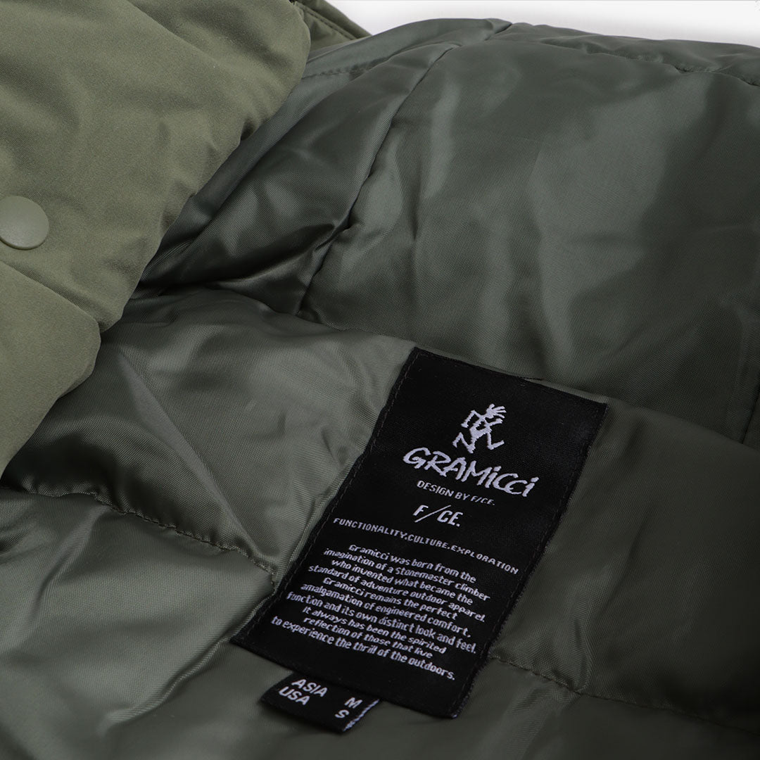 main Gramicci by F CE. Military Padding Blouson, Olive, Detail Shot 6