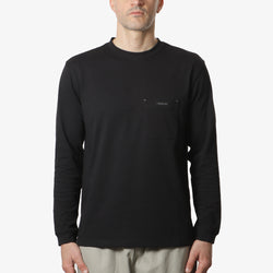 thumbnail Gramicci x And Wander Backprint Long Sleeve T-Shirt, Black, Detail Shot 2