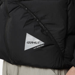 thumbnail Gramicci x And Wander Down Jacket, Black, Detail Shot 2