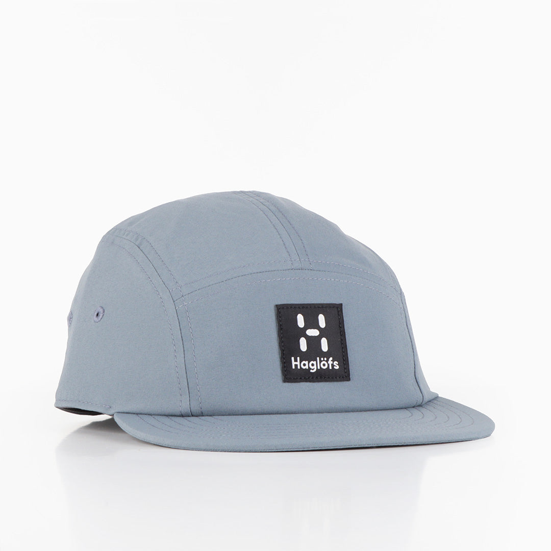 main Haglofs Five Panel Cap, Steel Blue, Detail Shot 1