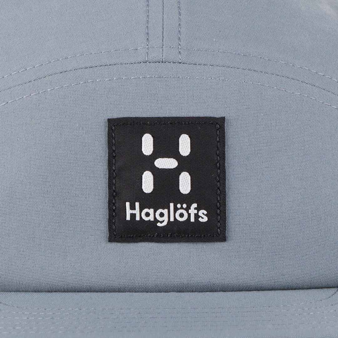 main Haglofs Five Panel Cap, Steel Blue, Detail Shot 2