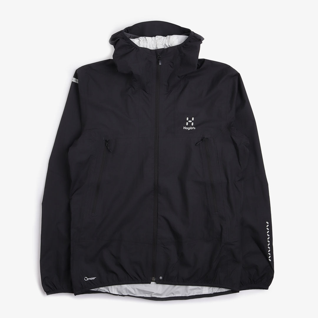 main Haglofs L.I.M Proof Jacket, True Black, Detail Shot 7