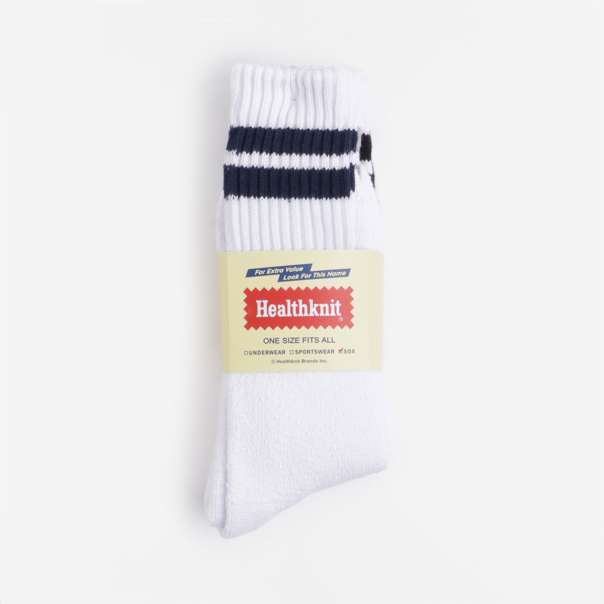 main Healthknit 3 Pack Socks, White Black Navy Grey, Detail Shot 1