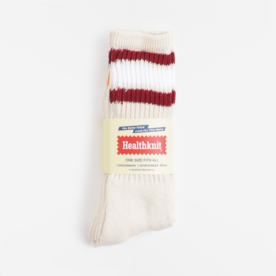 main Healthknit 3 Pack Socks, Off White Blue Burgundy Green, Detail Shot 1