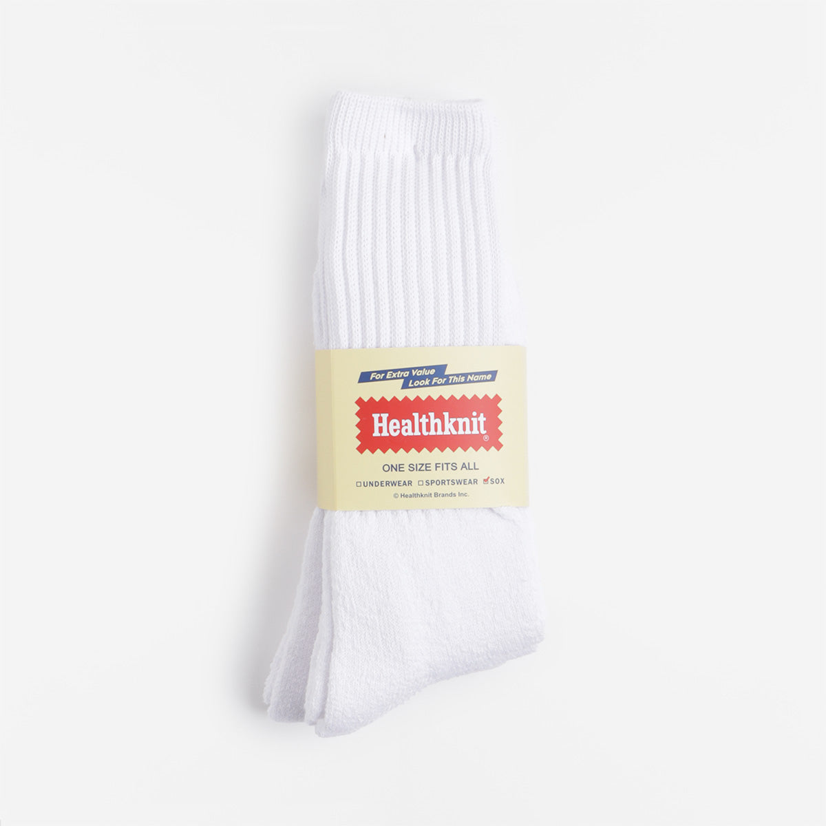 main Healthknit 3 Pack Socks, White, Detail Shot 1