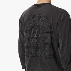 thumbnail Heresy Arch Long Sleeve T-Shirt, Ash, Detail Shot 4