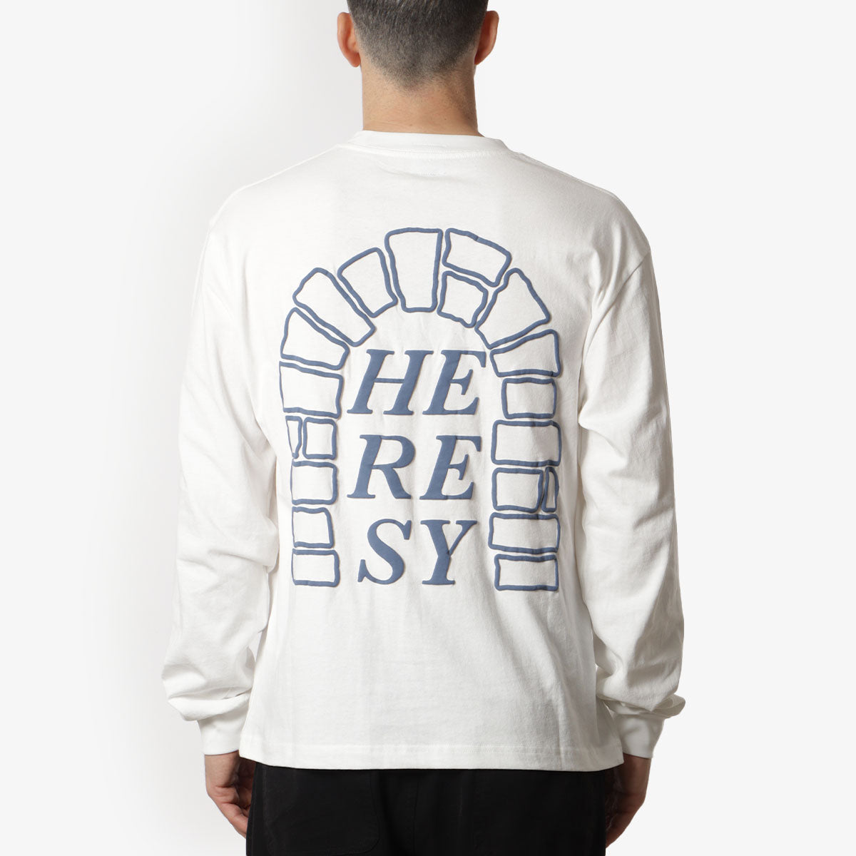 main Heresy Arch Long Sleeve T-Shirt, Ecru, Detail Shot 1