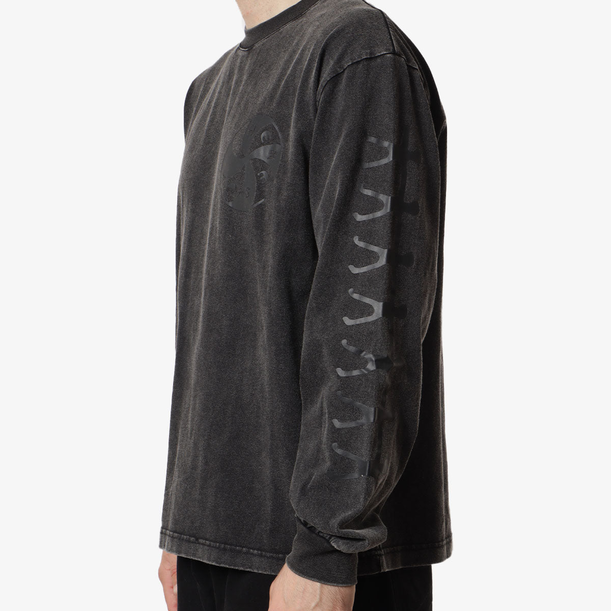 main Heresy Union Long Sleeve T-Shirt, Ash, Detail Shot 3