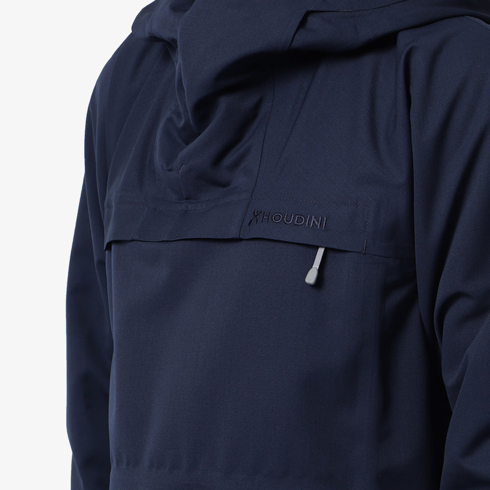 main Houdini Lana Anorak Jacket, Deep Sea Blue, Detail Shot 4