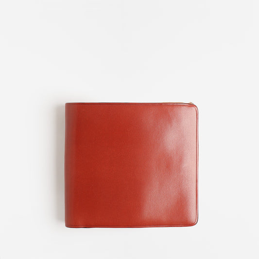 Il Bussetto Bifold Wallet With Coin Pouch, Coral Red, Detail Shot 1