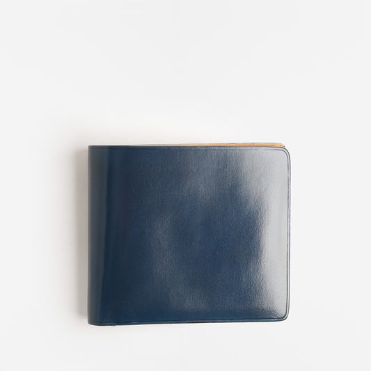 Il Bussetto Bifold Wallet, Poseidon Blue, Detail Shot 1