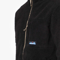 thumbnail Kavu Wayside Fleece Jacket, Black, Detail Shot 2