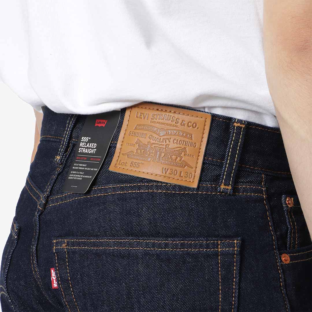 Levi's 555 Relaxed Straight Jeans, Welcome To The Game, Detail Shot 3