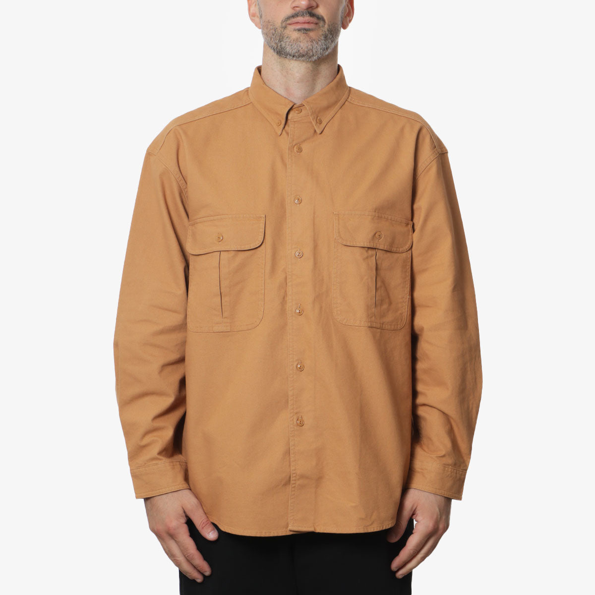 Levi's Skateboarding Woven Long Sleeve Shirt, Brown Sugar, Detail Shot 1