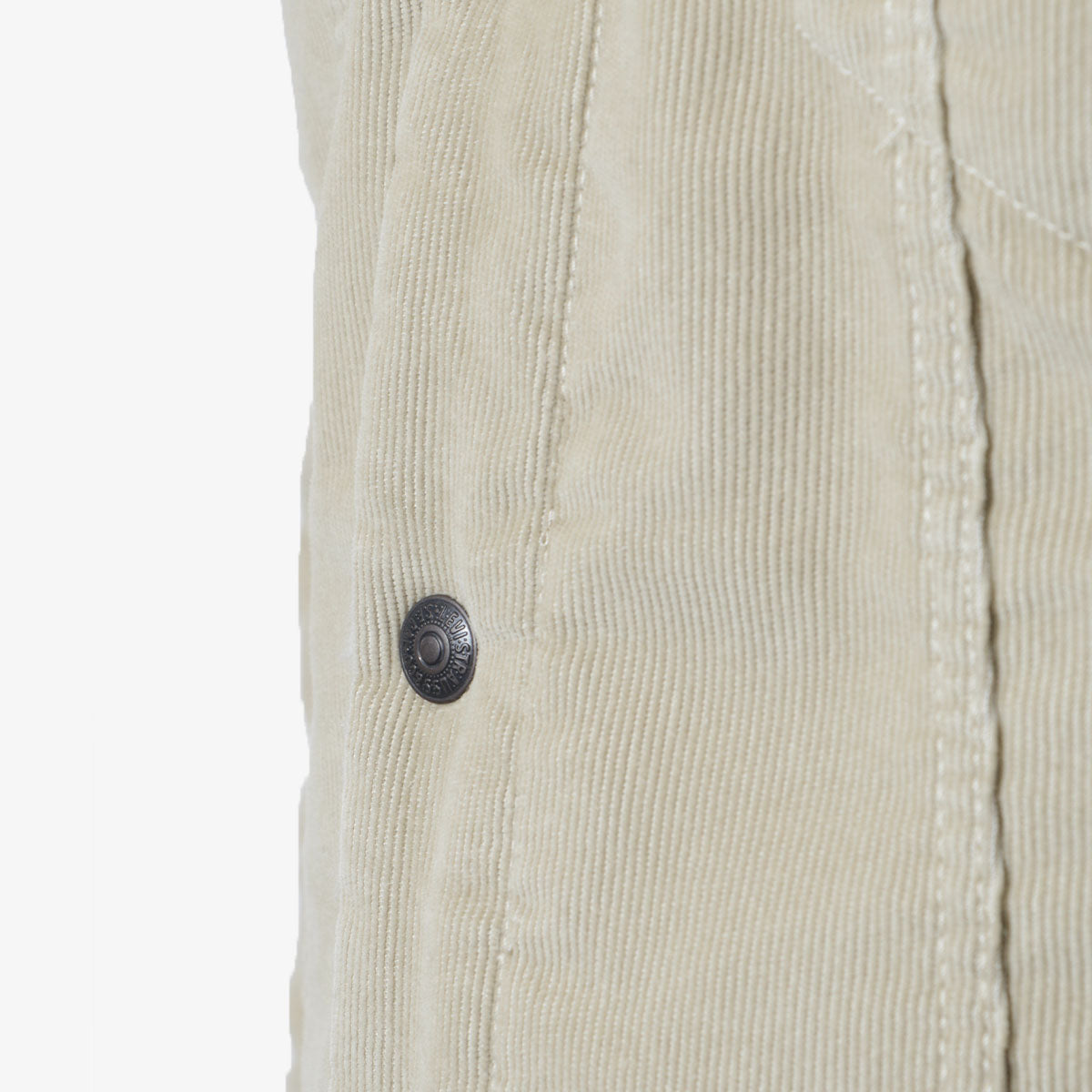 Levi's Type 3 Sherpa Trucker Jacket, Fields of Rye Cord Trucker, Detail Shot 3