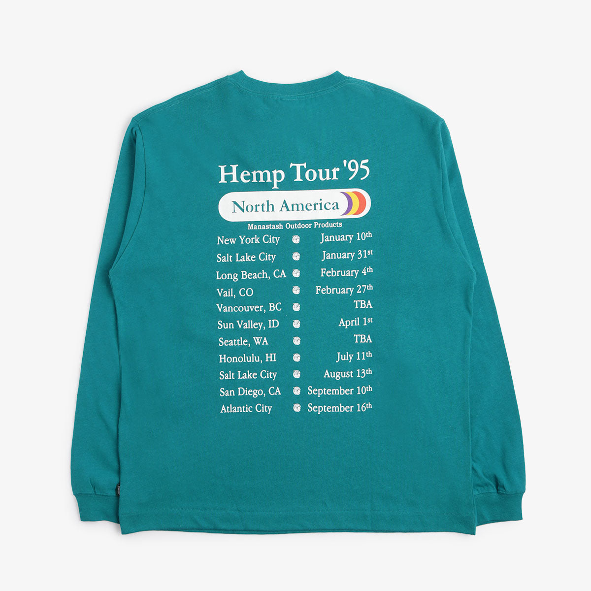 Manastash Hemp Long Sleeve Hemp Tour T-Shirt - Ever Green – Urban