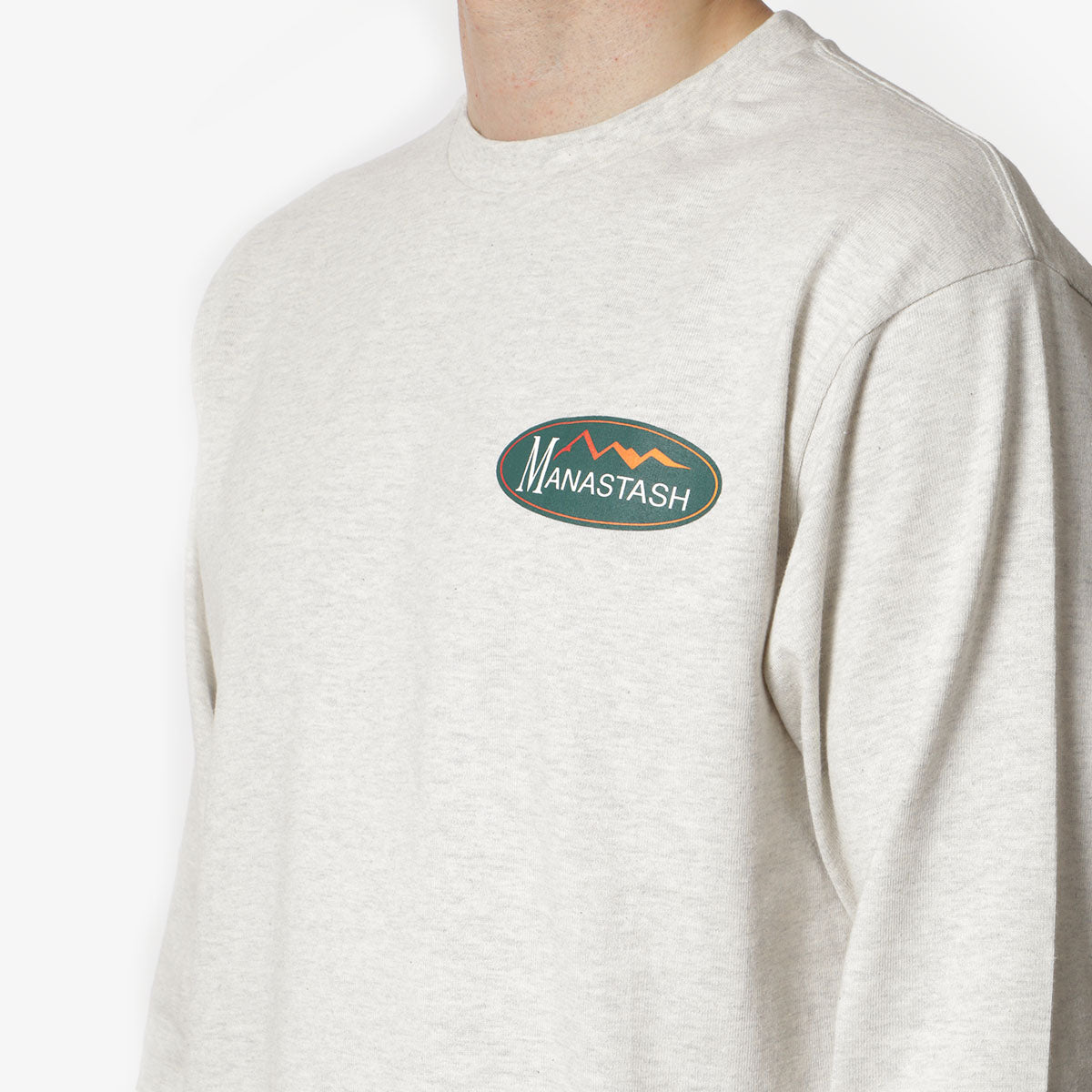 main Manastash Hemp Long Sleeve Original Logo T-Shirt