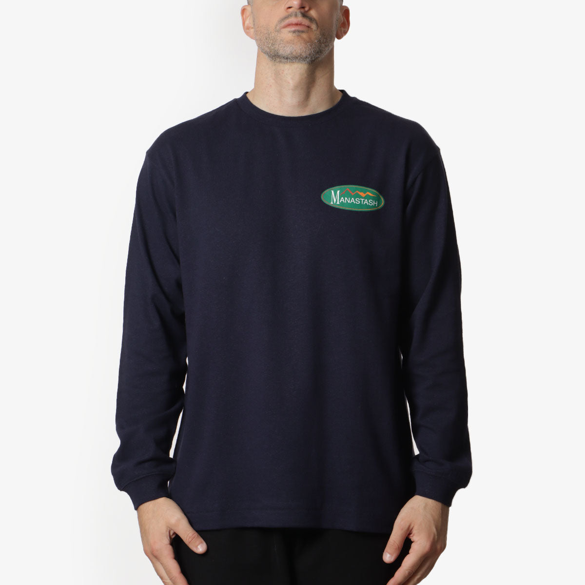 Manastash Hemp Long Sleeve Original Logo T-Shirt