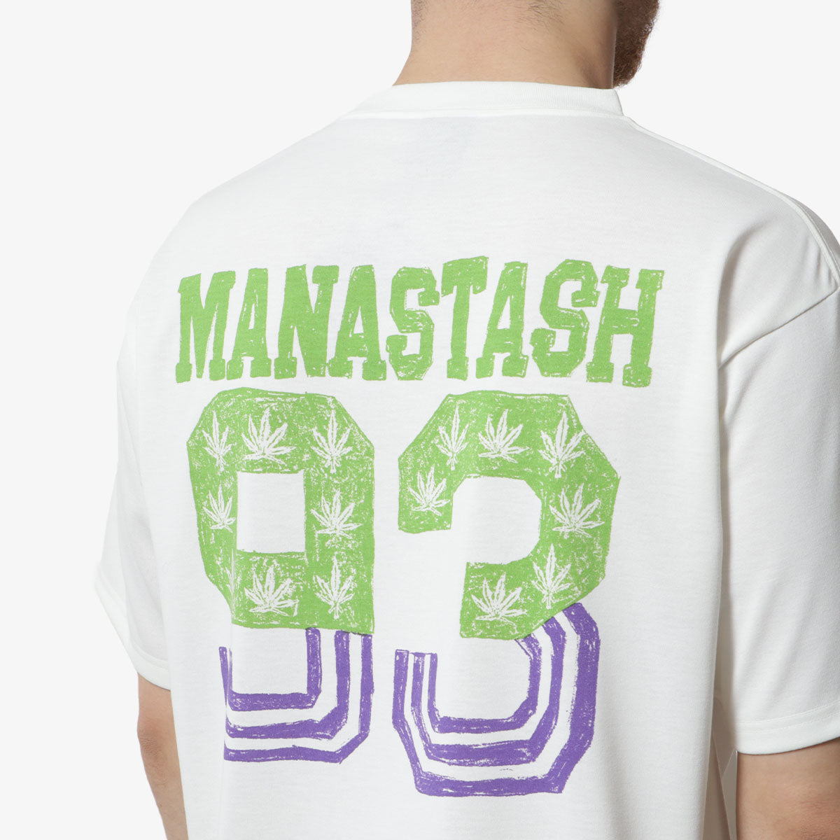 main Manastash Re:Poly T-Shirt 93, White, Detail Shot 4