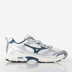 thumbnail Mizuno MXR Sport Shoes, Snow White Majolica Blue Silver, Detail Shot 1