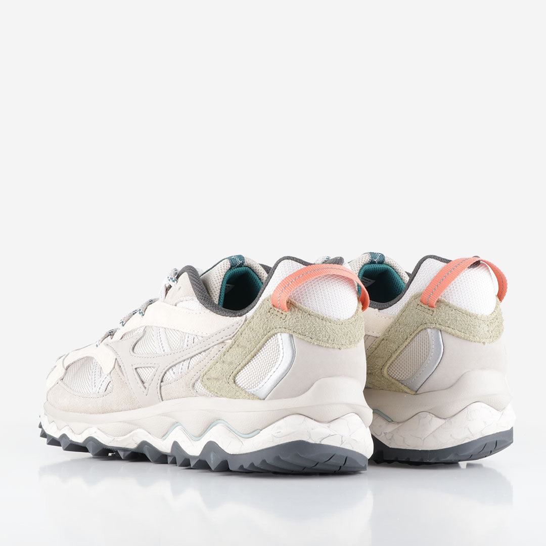 main Mizuno Wave Mujin TL 'Nomad Pack' Shoes, Silver Cloud White Sand Cedar, Detail Shot 3