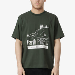 thumbnail Museum of Peace and Quiet Earth Pilgrim T-Shirt, Forest, Detail Shot 1