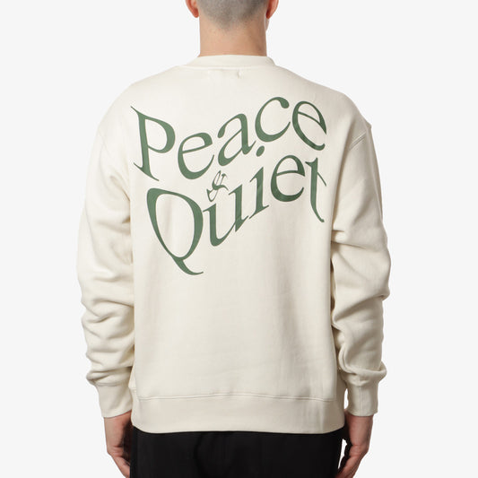 Museum of Peace and Quiet Warped Crewneck Sweatshirt, Bone, Detail Shot 1