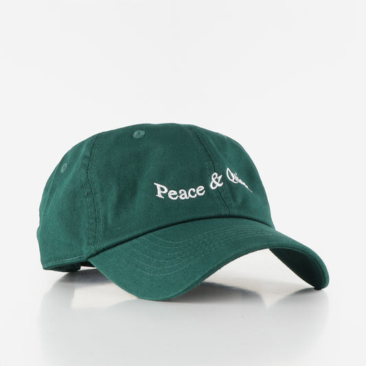 Museum of Peace and Quiet Wordmark Dad Hat, Pine, Detail Shot 1