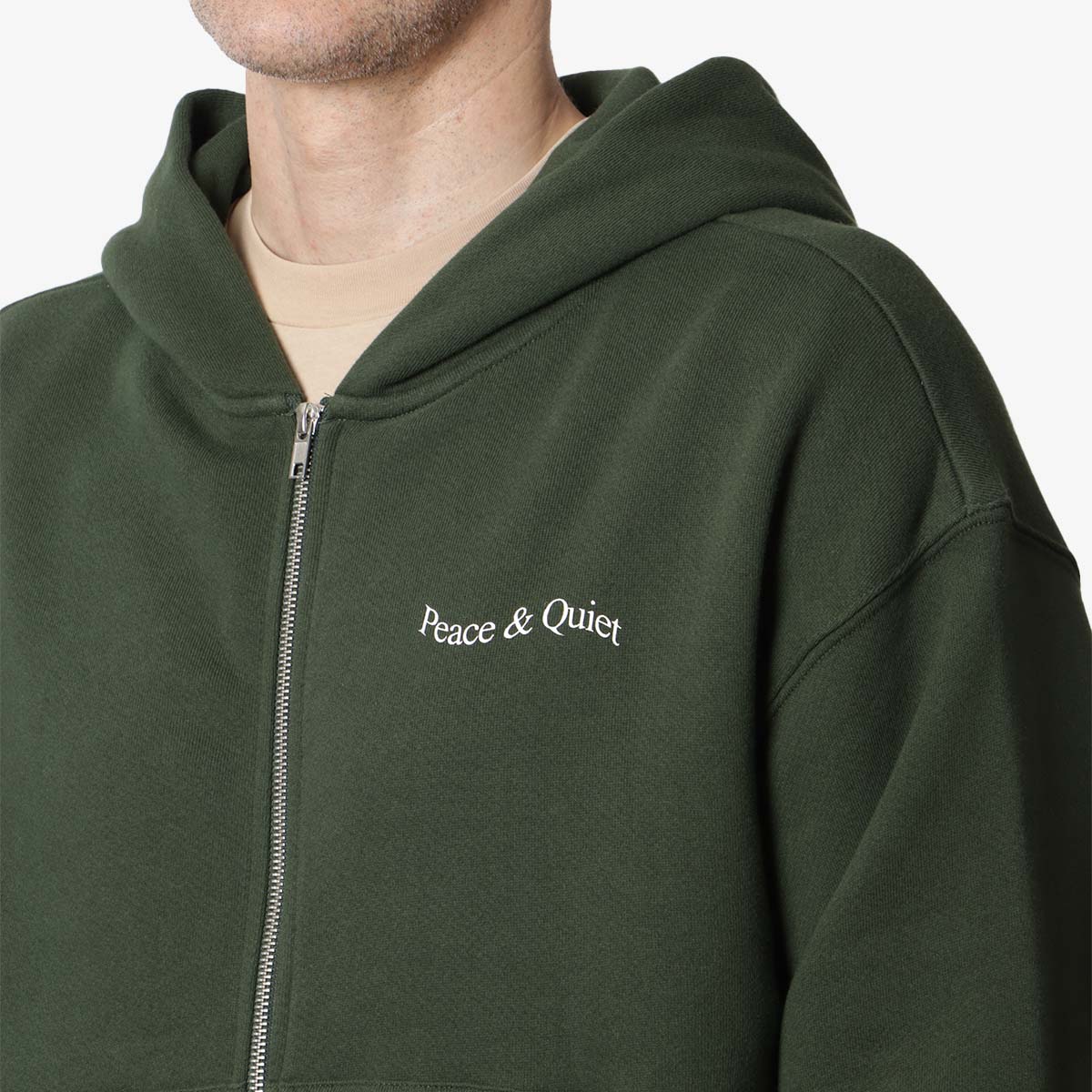 Museum of Peace and Quiet Wordmark Zip Up Hoodie