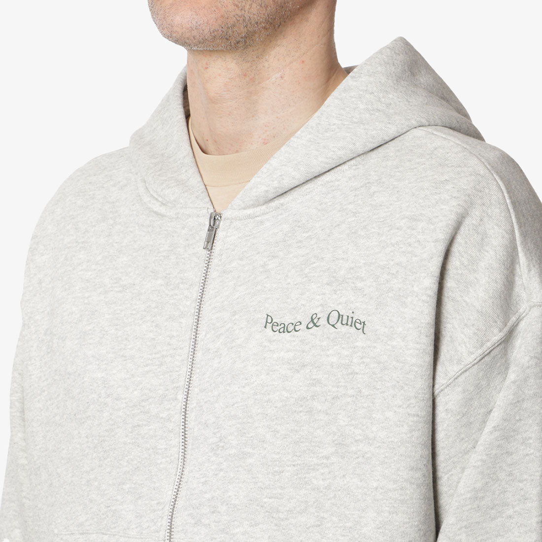 Museum of Peace and Quiet Wordmark Zip Up Hoodie