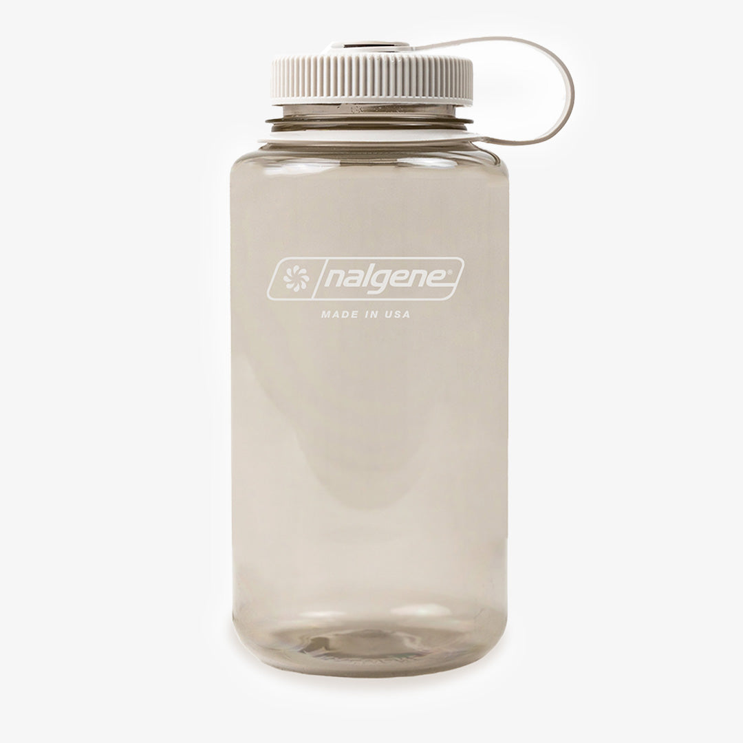 Nalgene Wide Mouth 1 Litre Tritan Sustain Water Bottle, Cotton, Detail Shot 1