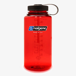 thumbnail Nalgene Wide Mouth 1 Litre Tritan Sustain Water Bottle, Red, Detail Shot 1