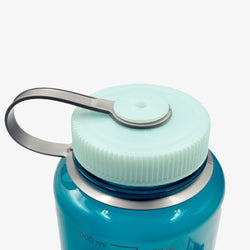 thumbnail Nalgene Wide Mouth 1 Litre Tritan Sustain Water Bottle, Trout Green, Detail Shot 2